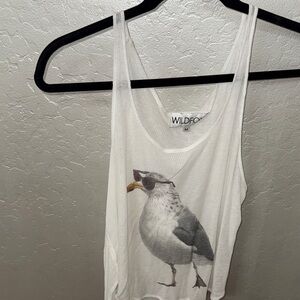 Wildfox Tank with Seagull Graphic